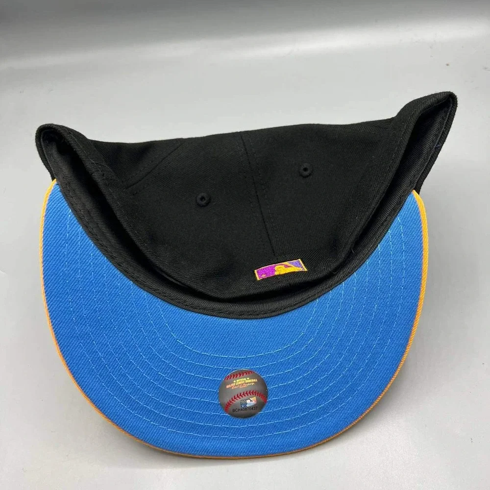 Los Angeles LA‎ Dodgers Hat Men 7 5/8 Frozen Orange 59Fifty New Era Fitted Cap - Picture 5 of 8